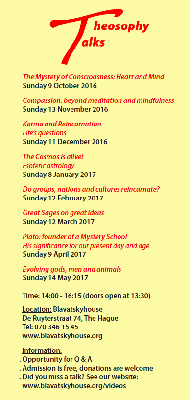 Theosophy Talks 2016-17